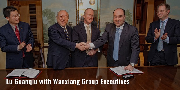 lu guanqiu with wanxiang group executives