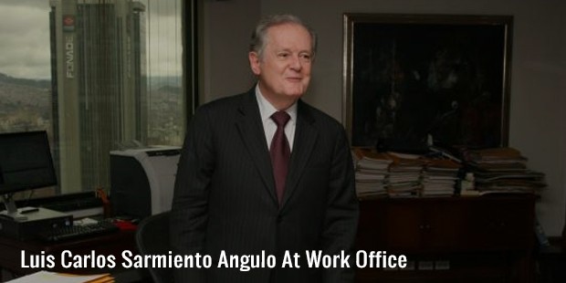 luis carlos sarmiento angulo at work office