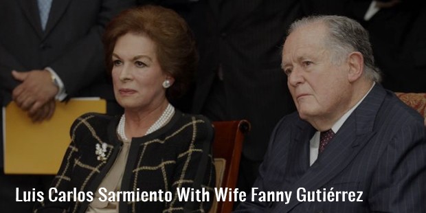 luis carlos sarmiento with wife fanny gutierrez