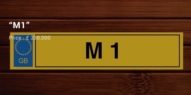 m1 number plate