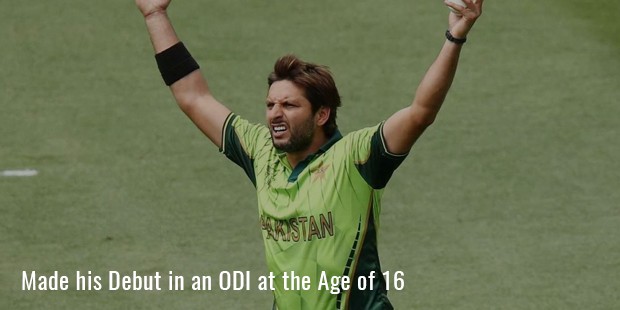 made his debut in an odi at the age of 16