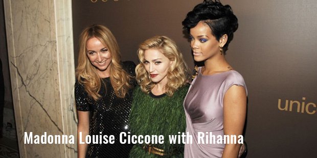 madonna louise ciccone with rihanna