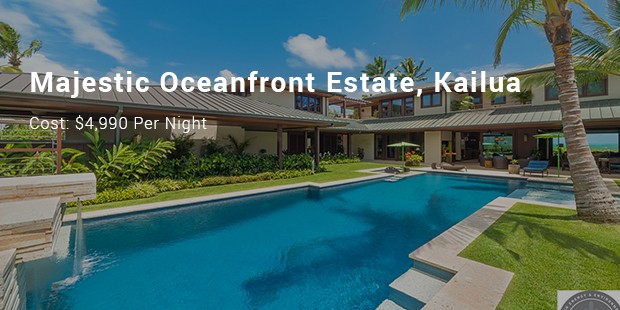 majestic oceanfront estate, kailua