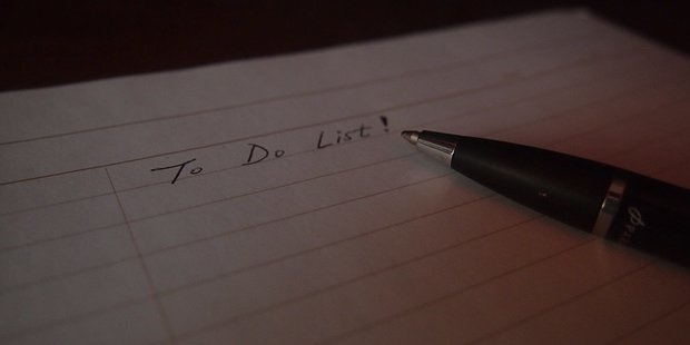 make a “to do” list
