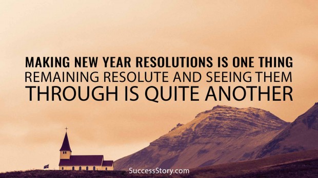 Making New Year resolutions