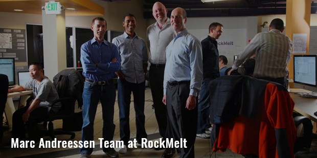 marc andreessen team at rockmelt