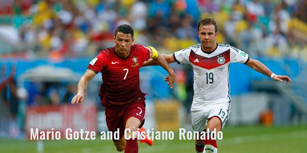 mario gotze and cristiano ronaldo