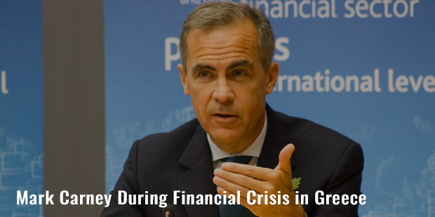 mark carney during financial crisis in greece