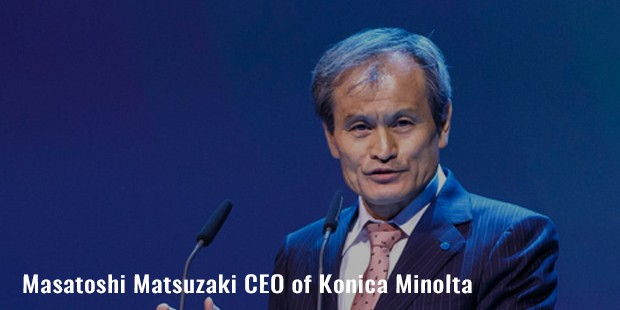 masatoshi matsuzaki  ceo of konica minolta