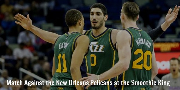 match against the new orleans pelicans at the smoothie king