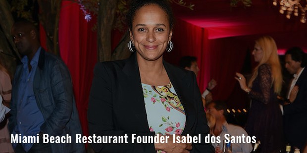 miami beach restaurant founder isabel dos santos