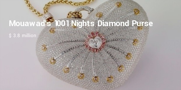 The 1001 Nights Diamond Purse | The extraordinary details: 4,517 yellow,  pink, and colorless diamonds with a total weight of 381.92 carat went into  crafting the 1001 Nights Diamond... | By MouawadFacebook