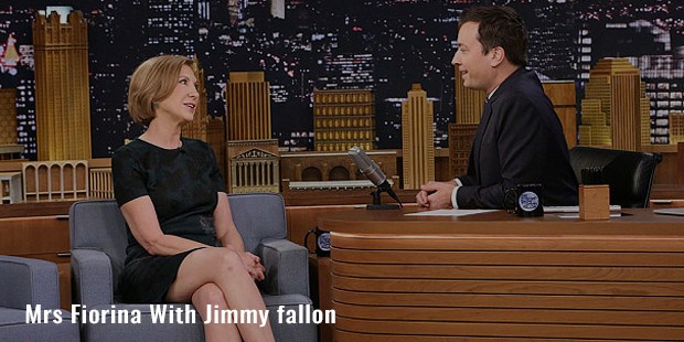 mrs fiorina with jimmy fallon