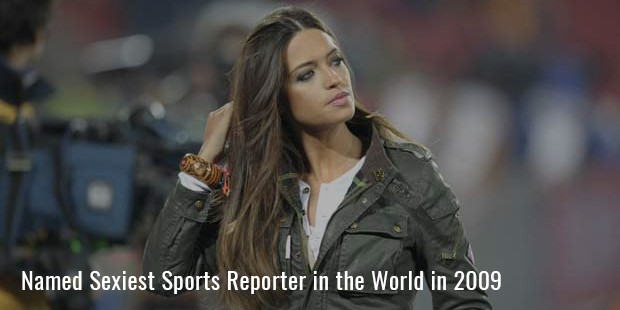 Named Sexiest Sports Reporter in the World in 2009