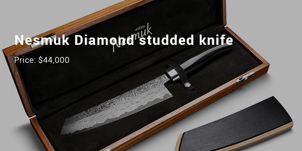 nesmuk diamond studded knife
