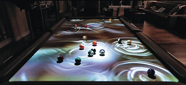 obscura cue light pool table