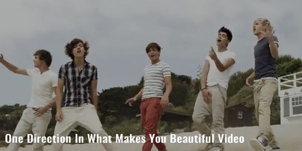 one direction in what makes you beautiful video