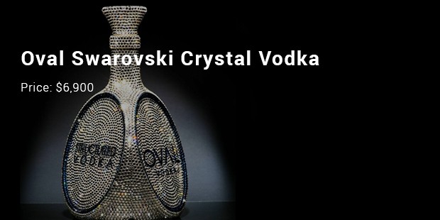 oval swarovski crystal vodka