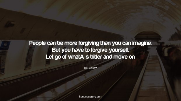 People can be more forgiving than