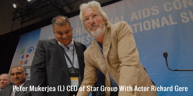 peter mukerjea  l  ceo of star group with actor richard gere