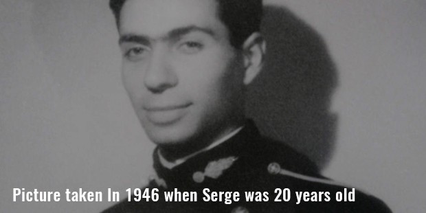 picture taken in 1946 when serge was 20 years old