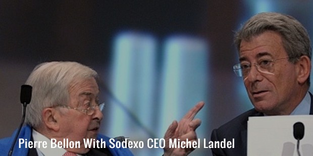 pierre bellon with sodexo ceo michel landel