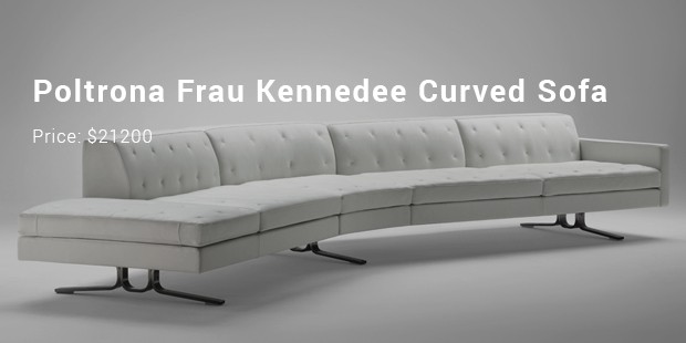 poltrona frau kennedee curved sofa