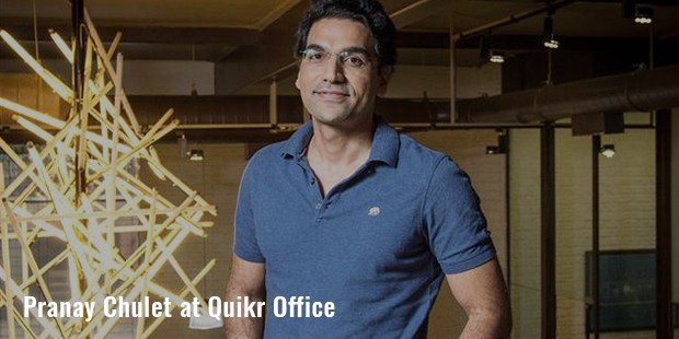 pranay chulet at quikr office