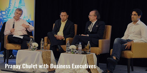 pranay chulet with business executives