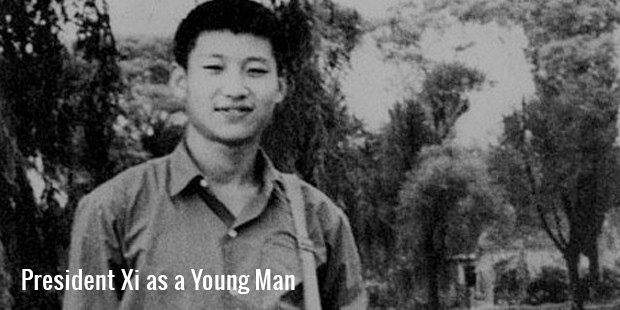 president xi as a young man