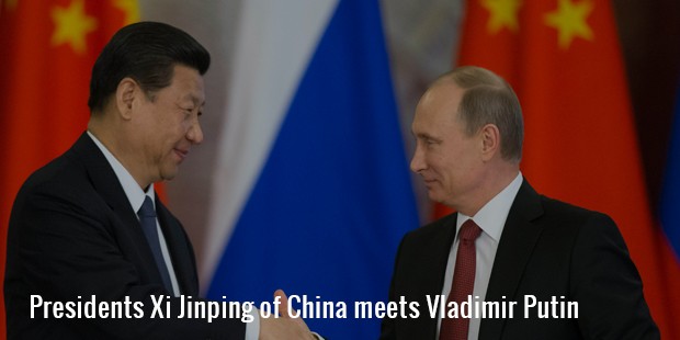 presidents xi jinping of china meets vladimir putin