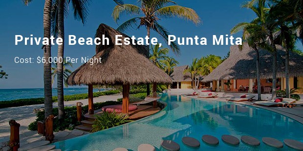 private beach estate, punta mita