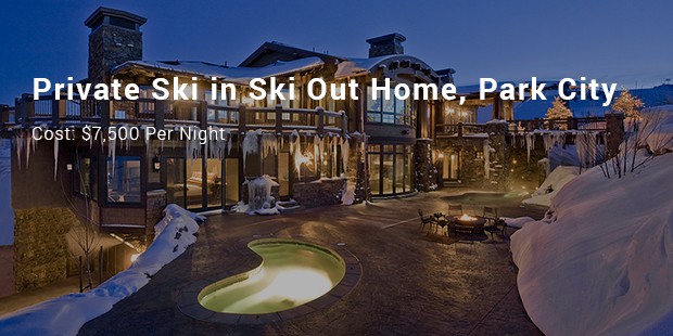 private ski in ski out home, park city