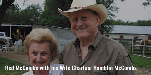 red mccombs with his wife charline hamblin mccombs image