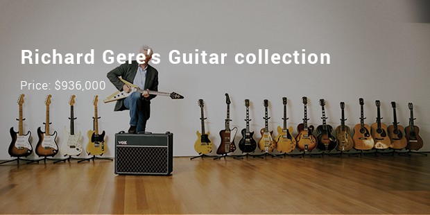 richard gere’s guitar collection