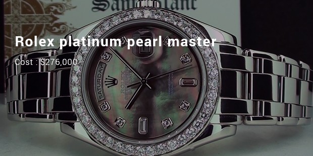 rolex platinum pearl master