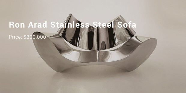 ron arad stainless steel sofa
