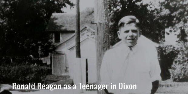 ronald reagan teenager