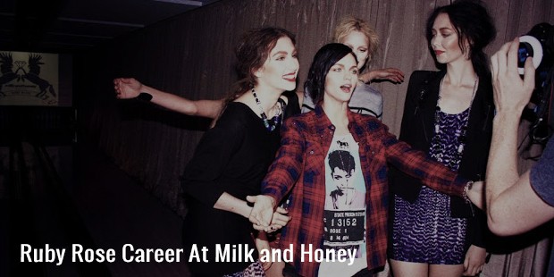 ruby rose career at milk and honey