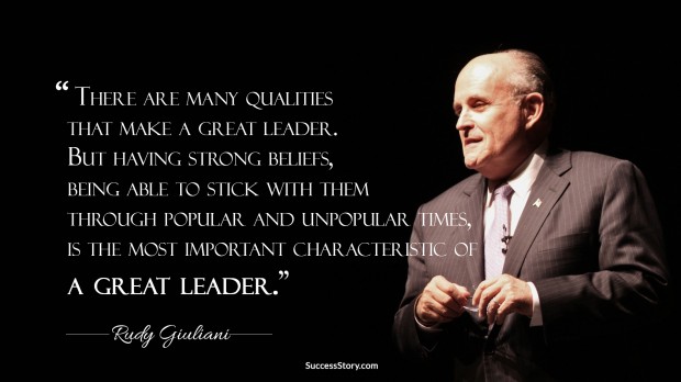 rudy giulani on leader