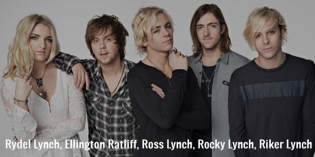 rydel lynch, ellington ratliff, ross lynch, rocky lynch, riker lynch