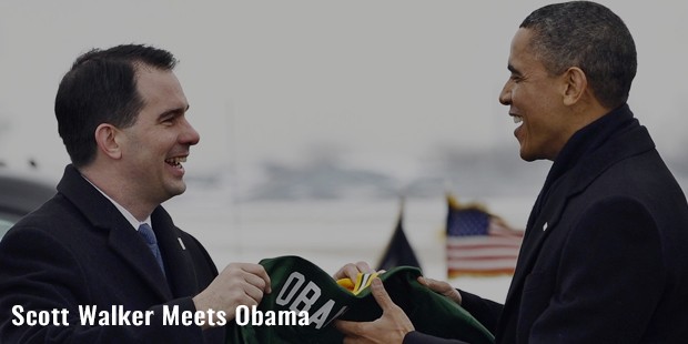 scott walker meets obama