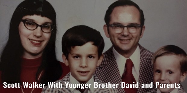 scott walker with younger brother david and parents