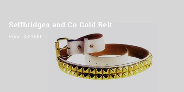 selfbridges and co gold belt