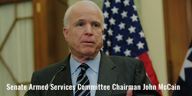 senate armed services committee chairman john mccain