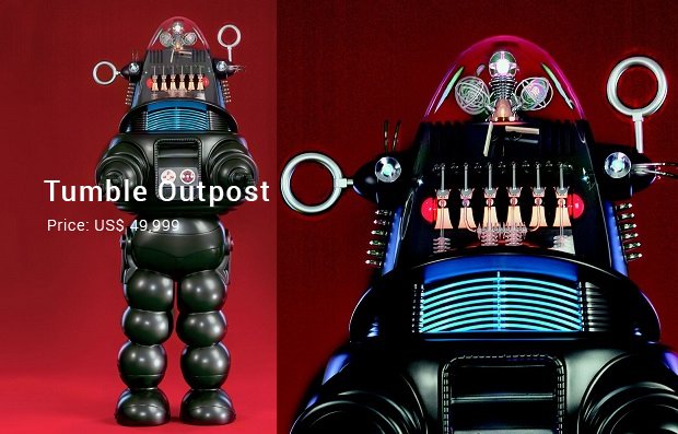 seven foot robby robot