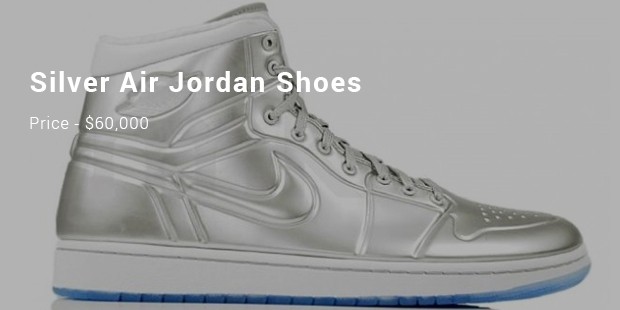 silver air jordan shoes