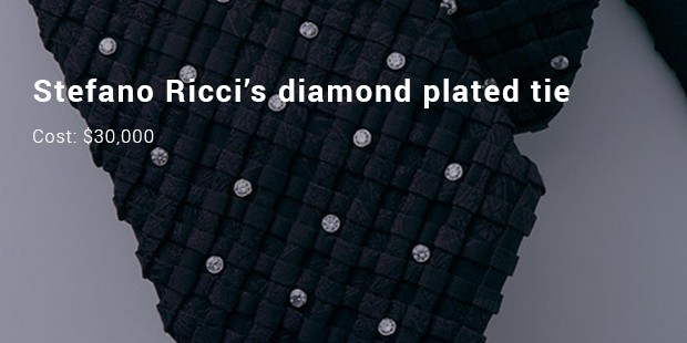 stefano ricci’s diamond plated tie