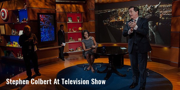 stephen colbert at television show