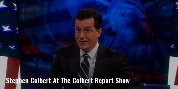 stephen colbert at the colbert report show